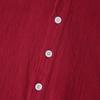 Summer 2024 Bestseller: Men's Solid Color Cotton Linen Stand Collar Short Sleeve Shirt - European & American Style