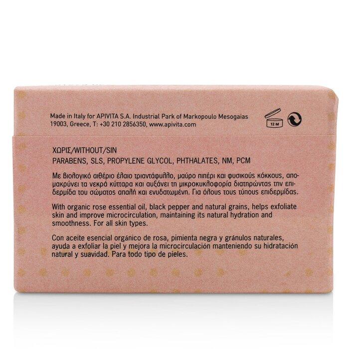 APIVITA Natural Soap with Rose and Black Pepper