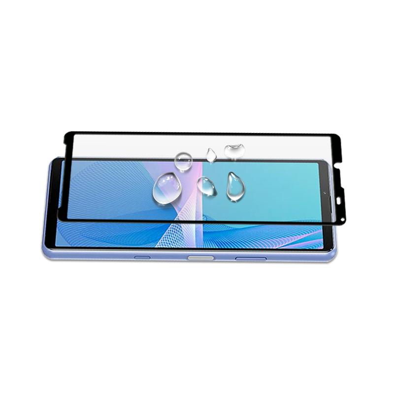 MOCOLO Silk Print 9H Hardness HD Full Screen Coverage Full Glue Tempered Glass Protector for Sony Xperia 10 III 5G