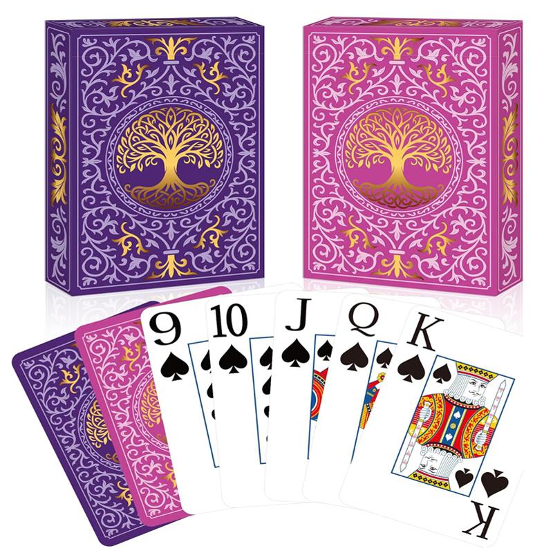 2 Pack Playing Cards | Large Print Playing Cards | Easy to Shuffle, Premium Poker Cards for Card Games Family Game Night Table M