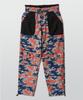 Zensai Camo Patch Color Block String Pants [Orange/Yellow]
