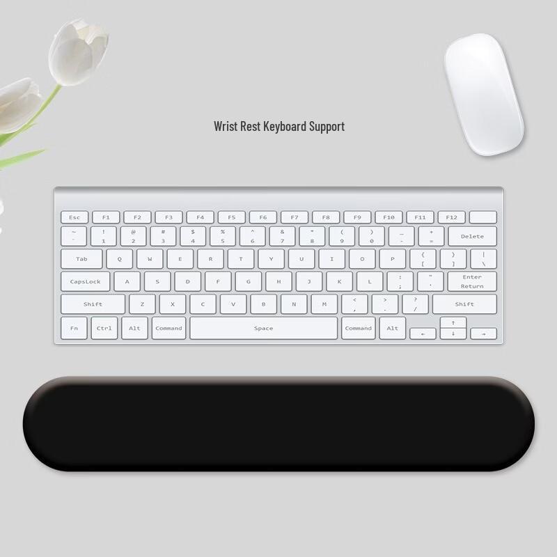 Fumede Black Ergonomic Mouse and Keyboard Wrist Rest Pad