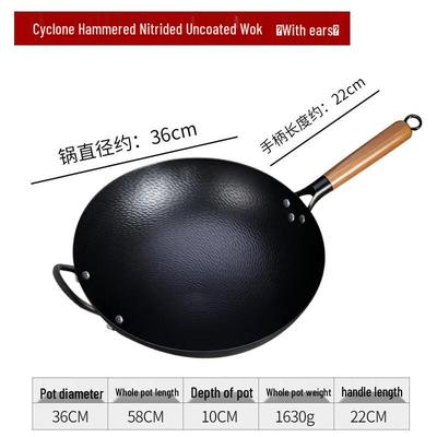 Lijia Gehammerter Antihaft-Eisen-Wok