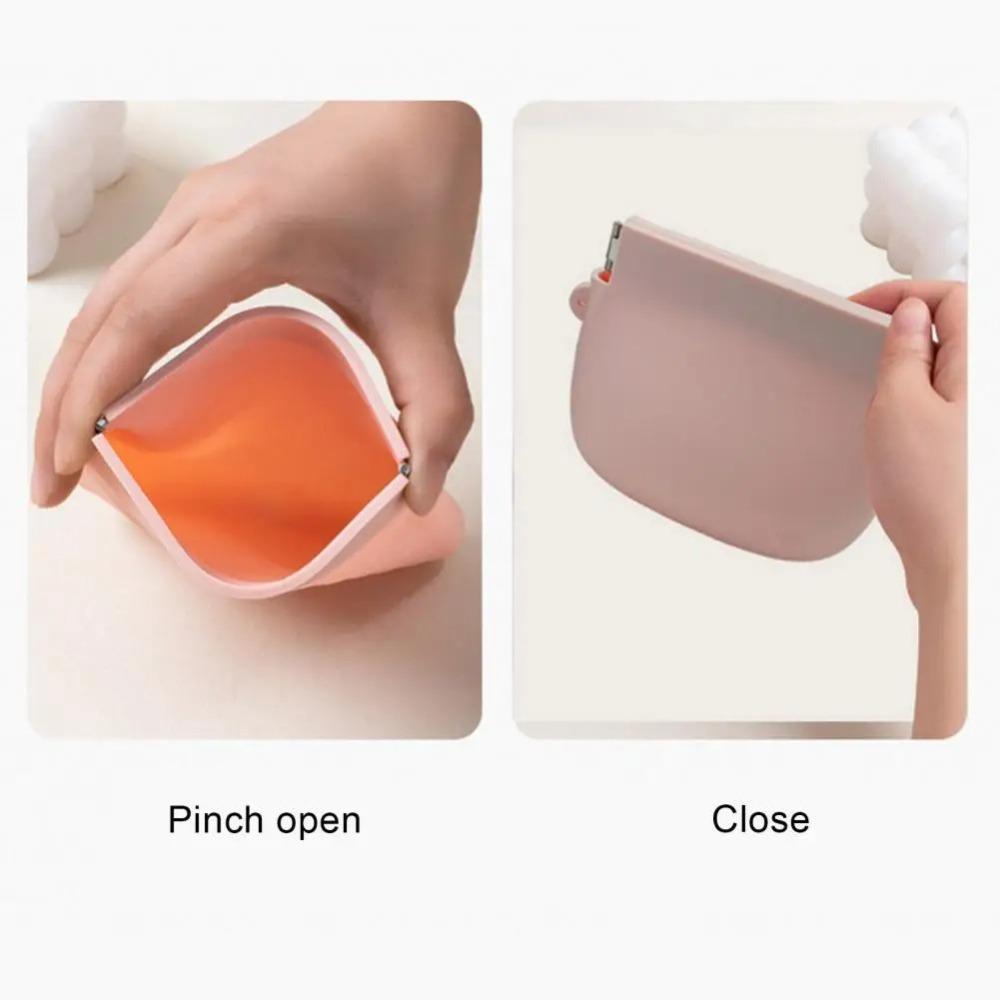 1PC Portable Silicone Coin Purse Earphone Bag Headphone Organizer Mini Sundry Cosmetic Bag Female Lipstick Change Storage Bag