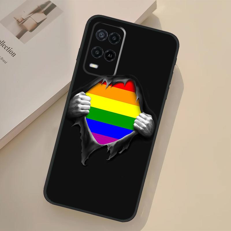 LGBT Pride Rainbow Case For Oppo A98 A78 A18 A38 A58 A60 A80 A40 A96 A76 A16 A94 A74 A54 A15 A17 A57 A77 A5 Pro