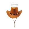 Popular Fedoras Hat Adjustable Band Western Hat For Concerts Parties And Everyday Use Women Men Unisex Party Headwear