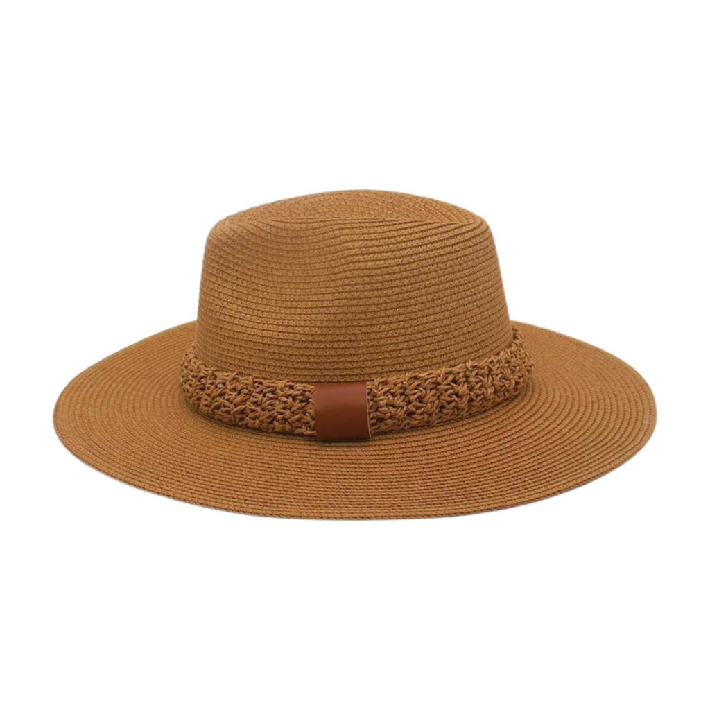 French Straw Simple Holiday Beach Straw Hat High-End Women'S Straw Hat Summer Niche Sun Hat