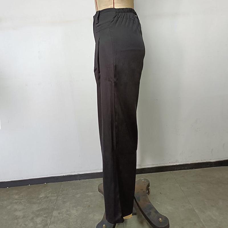Women's Spring and Summer Loose High Waist Leisure Sports Wide Leg Pants