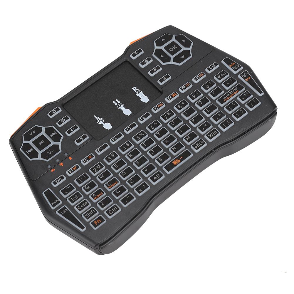 I8plus Lithium-Batterie LED-Hintergrundbeleuchtung Drahtlose Multifunktionale Mini-Tastatur mit Touchpad