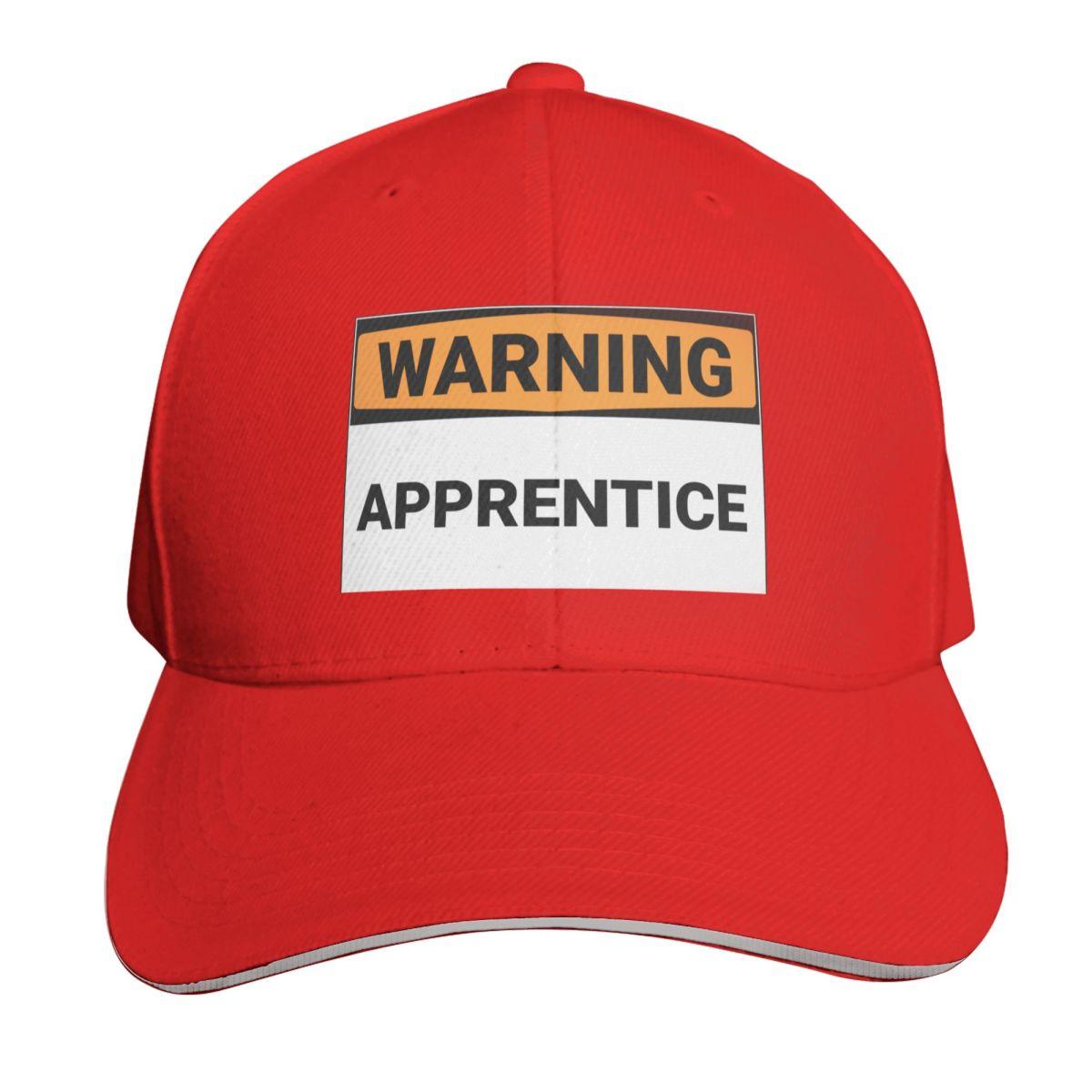Warning Apprentice Sign Baseball Cap luxury Women cap Unisex hat hats on offer Military Cap Unisex Golf Unisex Womens