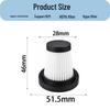 Wireless Handheld Car Vacuum Cleaner Accessory Set with HEPA Filter Screen and Universal Filter Element