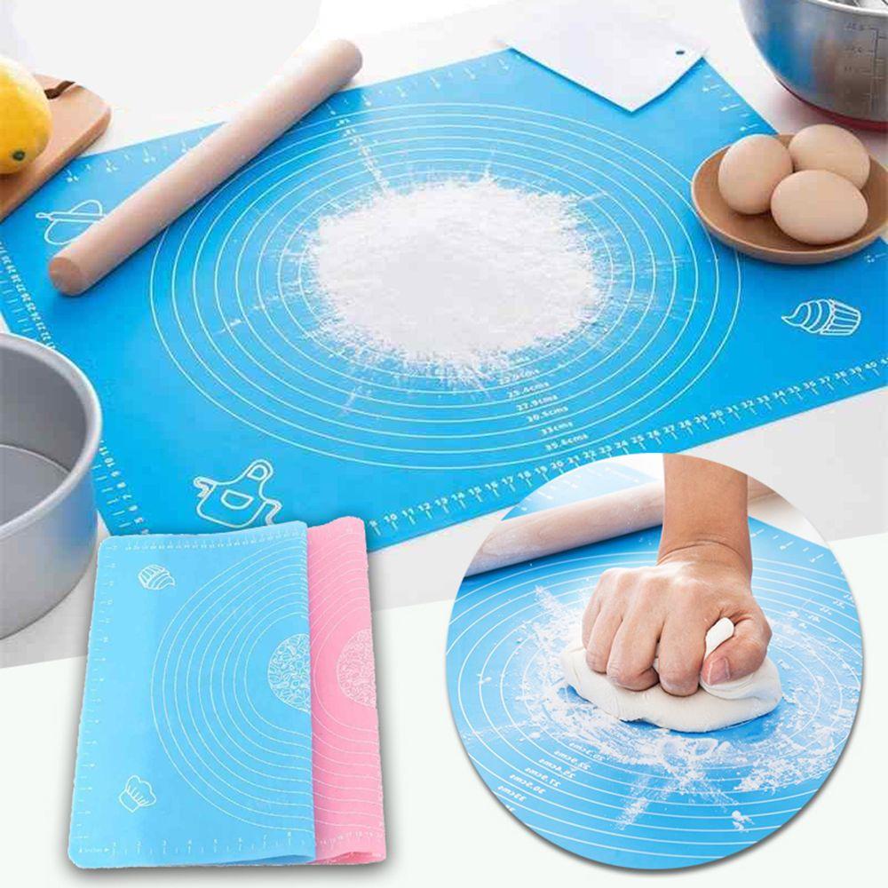 Silicone Kitchen Flour Rolling Pastry Rolling Mat Baking Mat Kneading Dough Pad Bakeware Liners