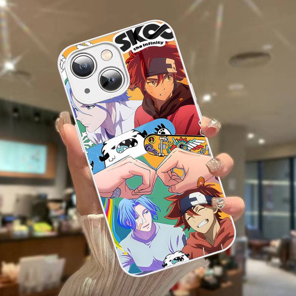 

SK8 The Infinity For IPhone 14 13 12 Mini 11 Pro XS Max X XR 14 Plus Tempered Glass Cover iphone X