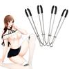 BDSM Fetish Flirting for Couples Adjustable Bondage Restraints Metal Nipple Clips Breast Labia Clitoris Clamp G-Spot