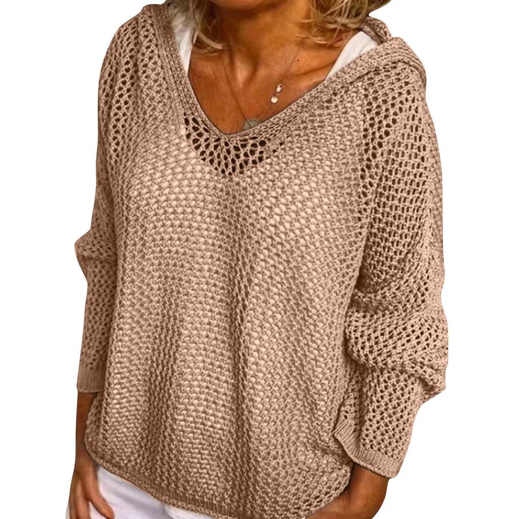 Modisches Damen-Pullover-Sweatshirt mit Reißverschluss und Kapuze, langärmelig, lässiges farbiges Oberteil