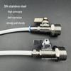 Stainless Steel Water Purifier Valve 304, Straight Through, 2-Point/3-Point, 1/2, 3/8 Inch PE Pipe, Pure Water Inlet Faucet