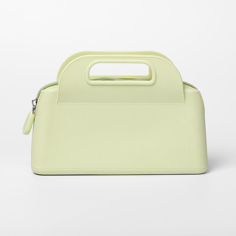 Silicone Handbag Women'S Cosmetic Bag Silicone Zipper Cosmetic Bag Travel Women'S Makeup Brush Holder Organizer Cosmetic Bag