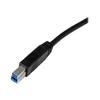 STARTECH.COM Certified USB 3.0 A To B Cable - 1 M - Black