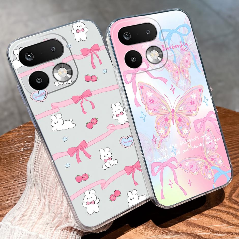 Cases For OPPO Realme 16 Pro 16 Pro Plus Yellow Duck Girl Antifouling Trendy Transparent Housing For Realme 16Pro 16 Pro+ Fundas