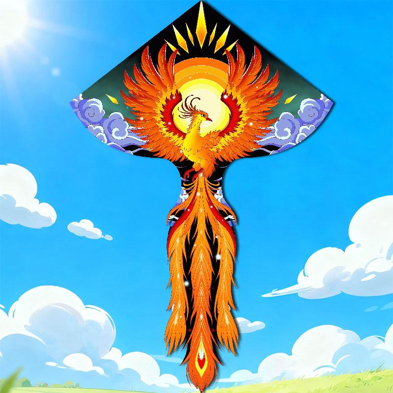 Pink Phoenix Cartoon Kite - Children s Peacock Kite