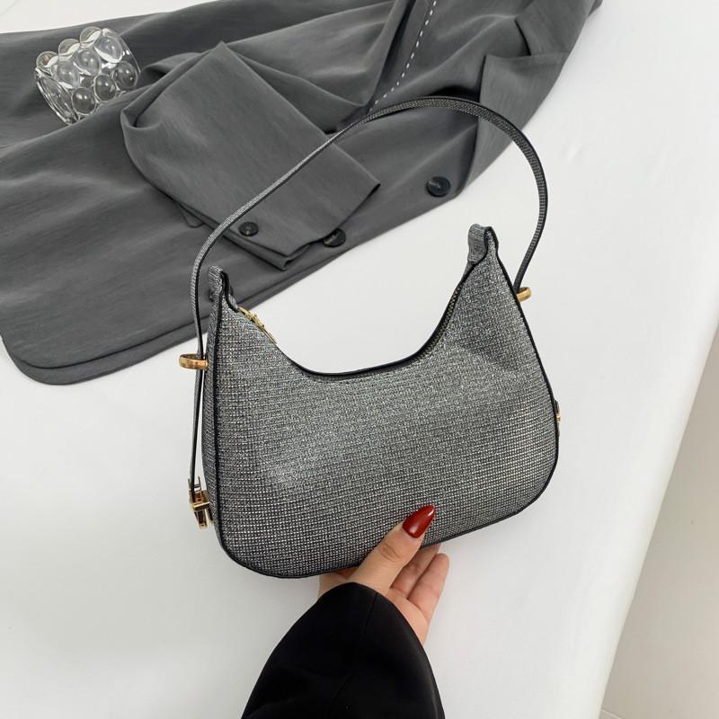 Stylish Crescent Shoulder Bag For Everyday Use Trendy Mid-soft Synthetic Leather