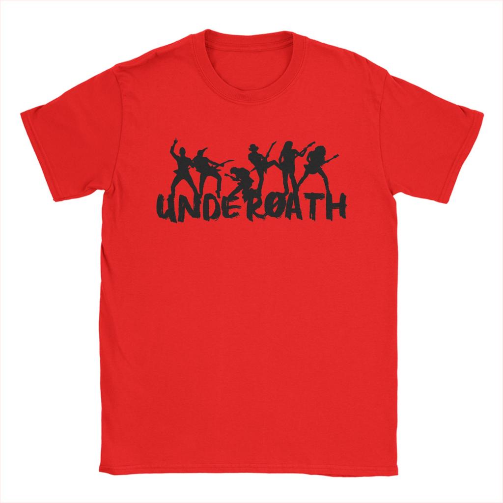 Crazy Underoath Band T-Shirt Men O Neck Pure Cotton T Shirt  Short Sleeve Tee Shirt Gift Idea Clothing