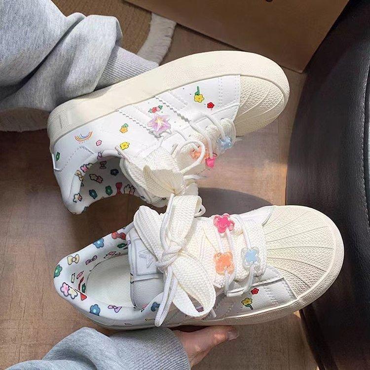 Shell Head Shoes Children Spring and Autumn New Little White Shoes Ins Trend Versatile Student Casual Board Shoes