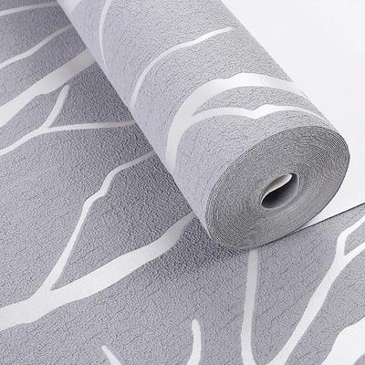 10 Meters Modern Minimalist Lines Deer Skin Velvet 3D Wallpaper Thickened Non Woven Fabric Living Room High Quality Wallpapers