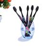 10PCS Deep Cleaning Bamboo Charcoal Toothbrush Soft Bristle Toothbrushes  Gum Care