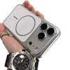 iPhone17 Pro Max Electroplated Magnetic Case with Full Coverage Lens Protection for Apple 16PM Instantly Converts to 17.