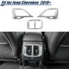 3pcs Sliver Dashboard Rear AC Air Vent Outlet Cover Trim For Jeep Cherokee +