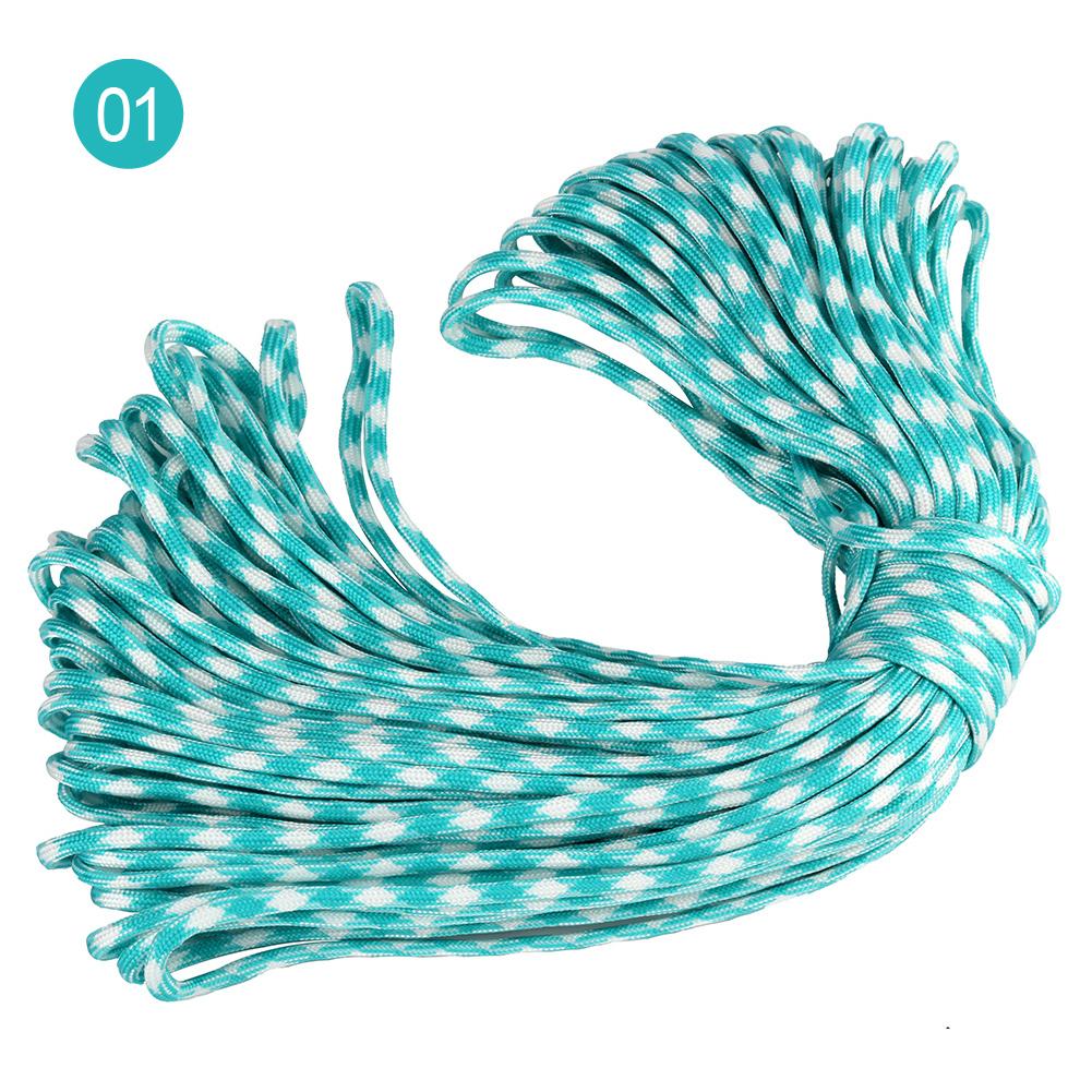 4mm High Quality Outdoor 7 Cores Parachute Cord Nylon 4MM 550lbs Outdoor Bracelet Paracord 100feet/pc