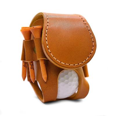 Luxury Genuine Leather Golf Ball Case Made In Japan Ball Pouch Holder Green Fork Marker Made by La Perla Azzurra Italian Leather Handmade Present Day