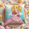 C-Candy Candy Anime Cushion Cover Plush Fabric Soft Double-Sided Printed Sofa Warm Winter Home Gift Pillow Cover