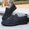 Men's Slip-On Polyurethane Cloth Shoes - Wear-Resistant & Lightweight Old Beijing Style.
