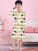 Girls' Combed Cotton Long-Sleeve Pajama Robe - Spring/Summer Bathrobe for Kids, Cute Sleepwear for Middle and Big Girls