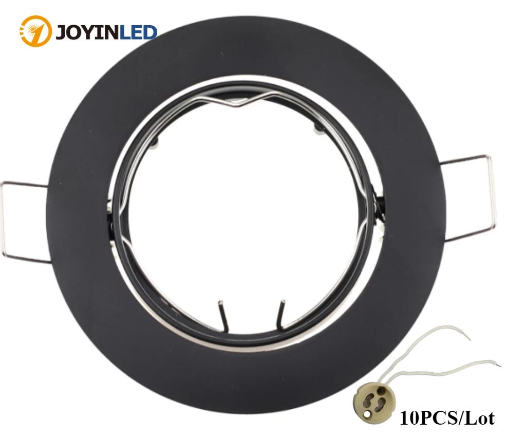 GU10 Lamp Base Ceramic Light Holder Surface Downlight Frame Ceiling Light Fitting Spotlight Frame Housing Downlight  Zinc Alloy