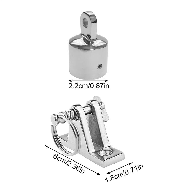 Boat Canopy Hardware 2 Pairs Boat Top Hardware With Quick Release Pin Installation Tools Heavy Duty Canopy Fixing Accessories
