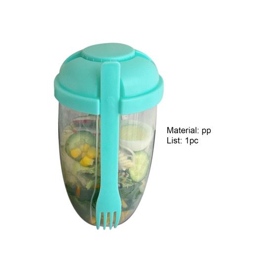 1000ml Salad Cup with k Large Capacity Portable Low-fat Diet Meal Fruit And Vegetable Snack Cup Outdoor
