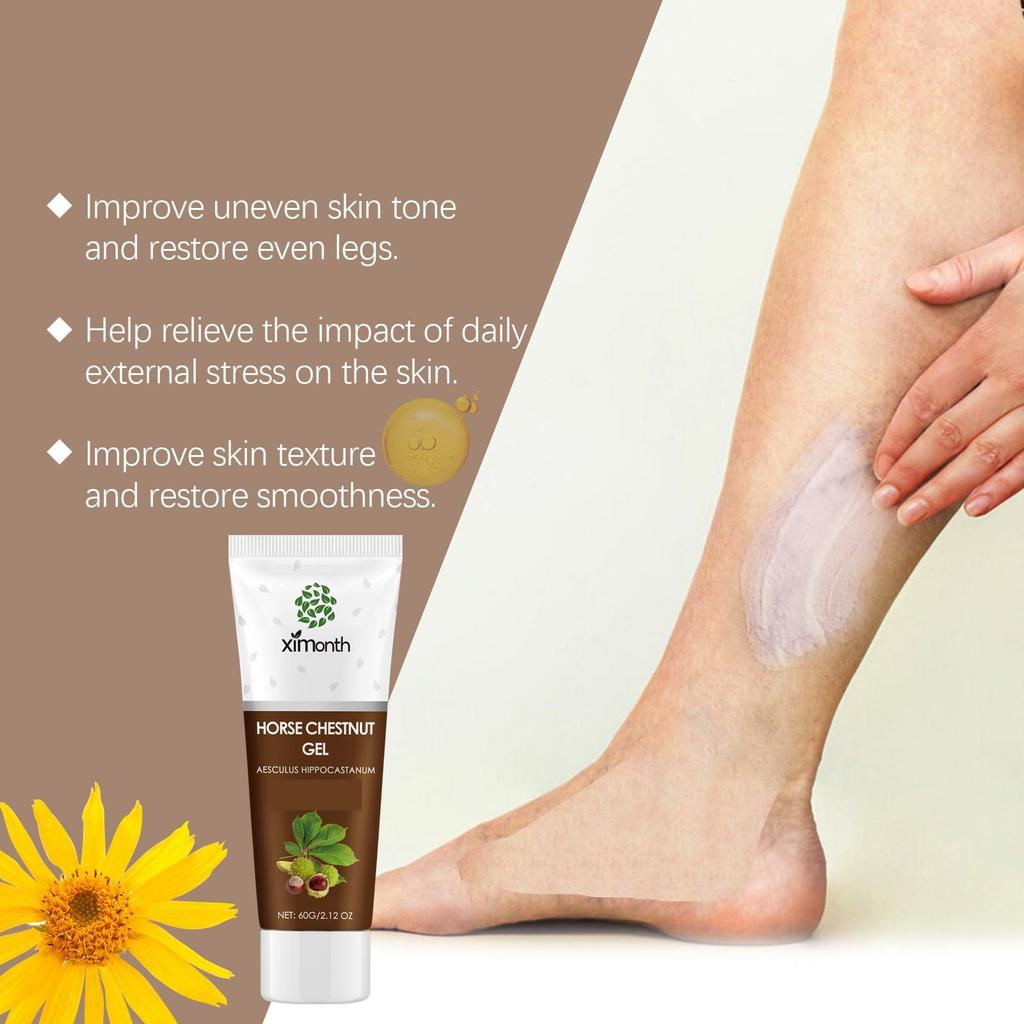 Leg soothing moisturizer relieves leg swelling and heavy daily massage moisturizing care reduces redness and fine lines on the legs 60g