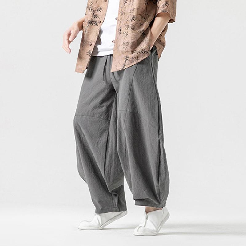 Men's Spring Loose Harem Pants Oversize Sweatpants Casual Harem Trousers