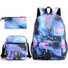Zaino Katseye con Stampa K-Pop Borsa a Spalla Astuccio Set da 3 Pezzi Set Multifunzionale per Scuola e Viaggio