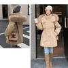 Autumn and Winter Plus Velvet Jacket Women's Loose Cotton Jacket Short Hooded Style Overcomes Casual Cotton Jacket