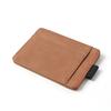 Basic Faux Leather Card Wallet (Brown) Transportation Card Wallet