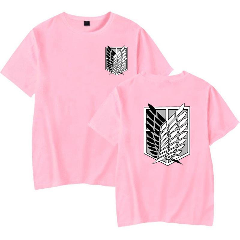Attack on Giant Japanese Manga T-shirt: Unisex White Tee with Round Neck, Short Sleeves, Large Size for Summer