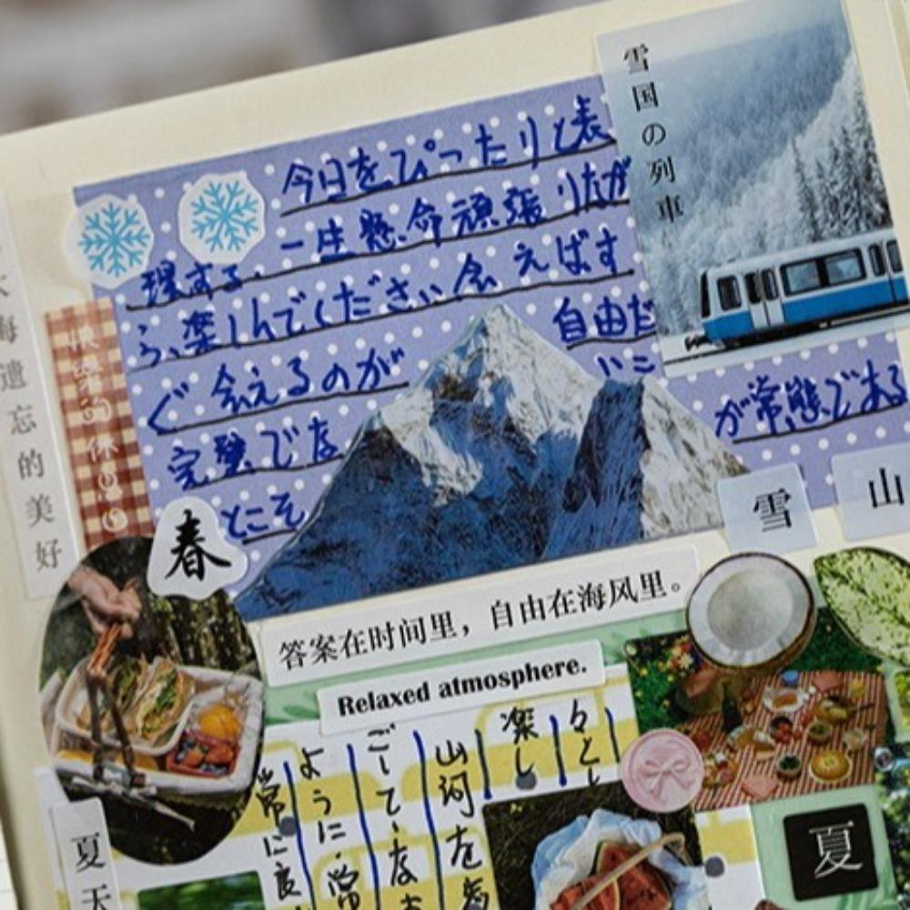 20 PEZZI MINKYS Adesivi Decorativi Libro Retro Laptop Libro Adesivi per Fotocard Cancelleria Scolastica