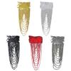 Pair Of Glittering Sequins And Beads Fringe Trim For Shoulder Embellishment Comfortable Wear In Event Craft Decoration