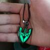 Anime Jojos Bizarre Adventure Killer Queen Arrow Necklace Pendant Snails Necklace GLOW In The DARK Night Necklace Men Women Gift