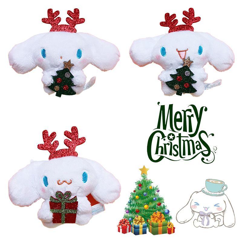 Christmas Plush Pendant Keychain Soft Durable Festive