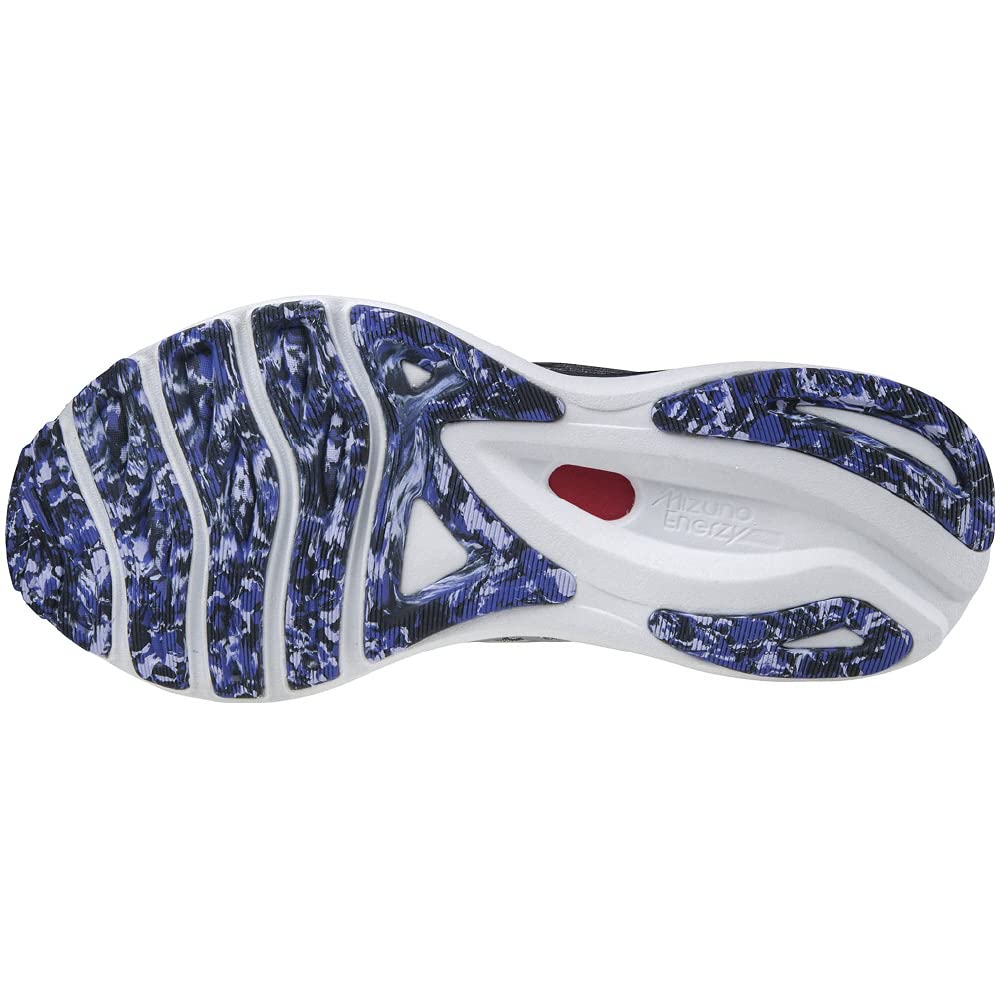 Laufschuhe Wave Sky 5 Jogging Marathon Sporttraining Leichtgewicht cm 2E [Mizuno] Herren Schwarz/Silber/Lila 29.0